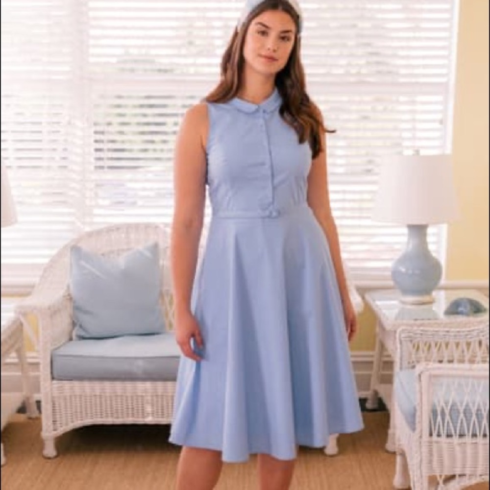 NWT Gal Meets Glam Blue Shirtdress